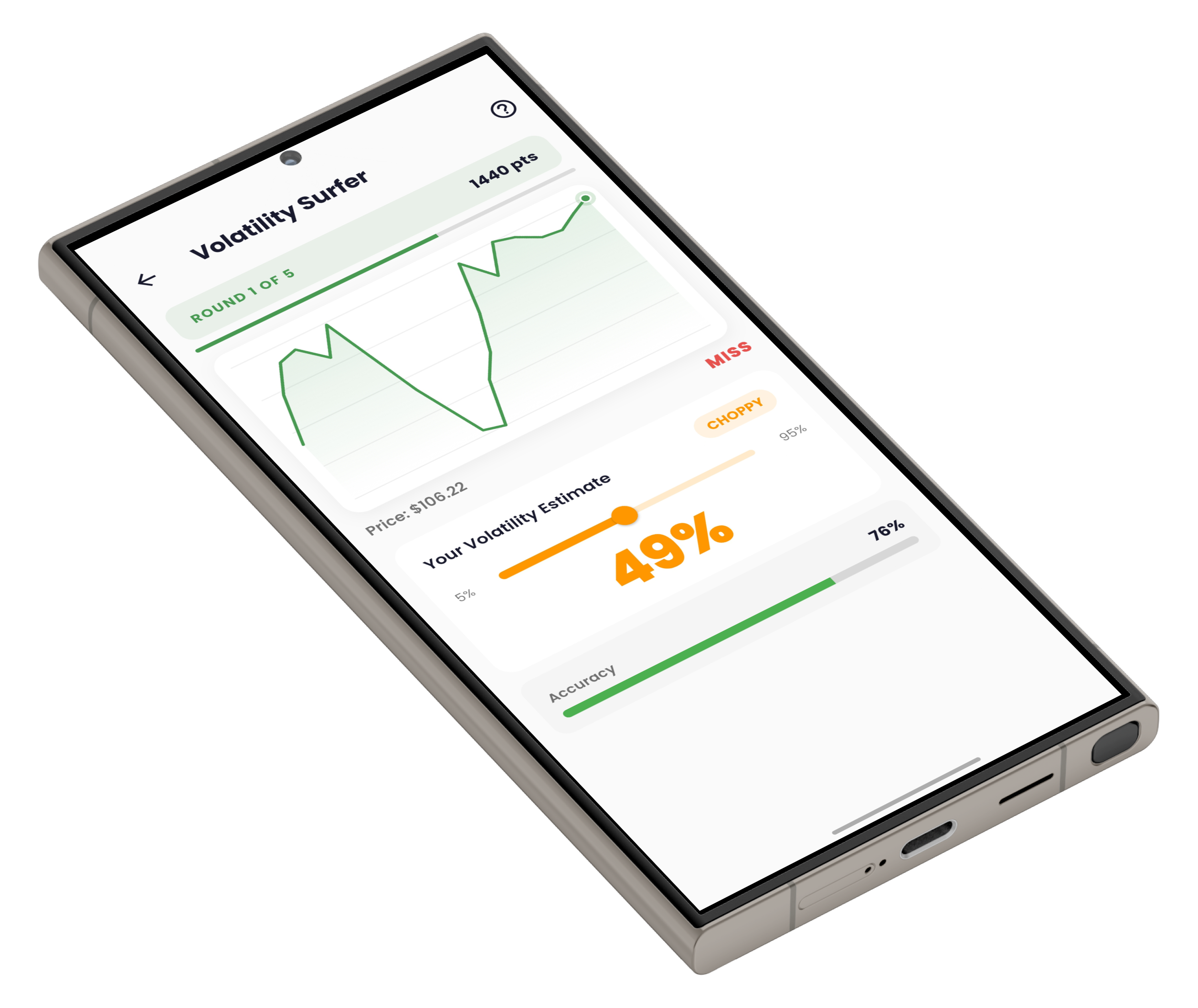 QF-Learn Volatility Surfer Game
